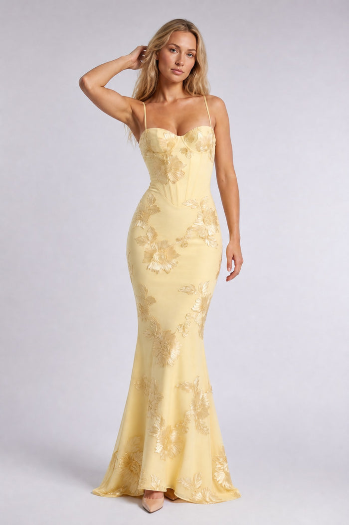 MERLETTO LUNGO · maxi · masłowy — przód