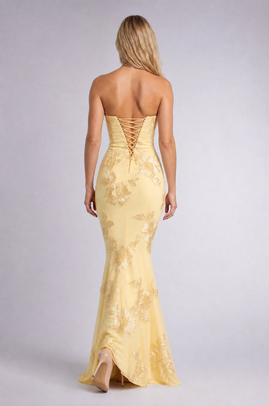 MERLETTO LUNGO · maxi · masłowy — tył