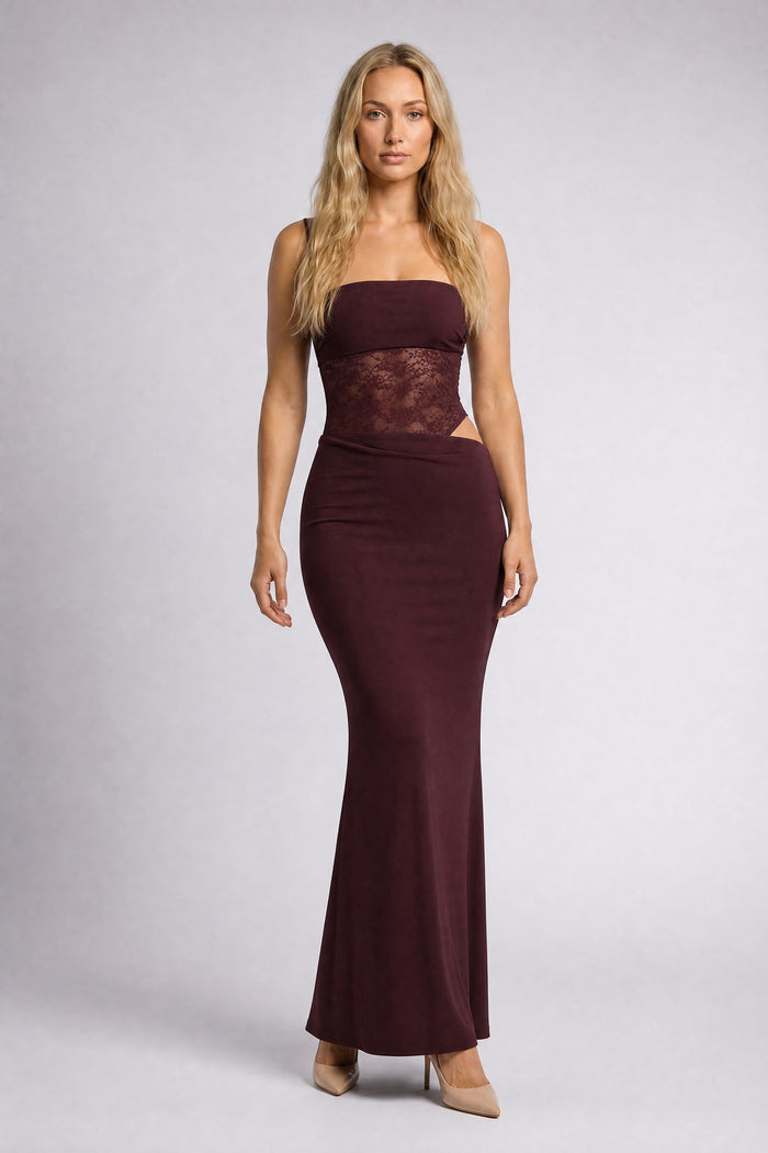 OMBRA · maxi · burgund — przód